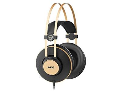 AKG K92 hoogwaardige lichtgewicht hoofdtelefoon met gesloten achterkant met bewaking, zwart, 1 tel
