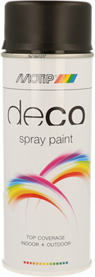 MOTIP Spuitbus 400ml - mat zwart