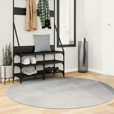 Vloerkleed IZA laagpolig Scandinavisch 160 cm grijs Vloerkleed IZA laagpolig Scandinavisch 160 cm grijs