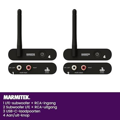 Marmitek Subwoofer Anywhere 640 Audio accessoire Zwart - thumbnail
