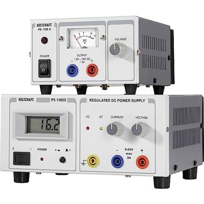 VOLTCRAFT PS-1302 D Labvoeding, regelbaar 0 - 30 V/DC 0 - 2 A 60 W Aantal uitgangen: 1 x VOLTCRAFT PS-1302 D Labvoeding, regelbaar 0 - 30 V/DC 0 - 2 A 60 W Aantal uitgangen: 1 x