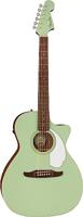 Fender Newporter Player Surf Green WN White Pickguard elektrisch-akoestische westerngitaar - thumbnail