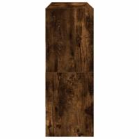 Schoenenrekken 2 st stapelbaar 89,5x30x40 cm gerookt eikenkleur - thumbnail