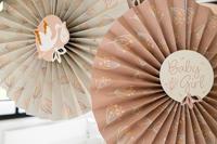 Honeycomb Waaier Blooming Baby Girl (3st) - thumbnail