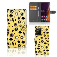 Telefoonhoesje met Naam Samsung Galaxy Note20 Ultra Punk Geel - thumbnail