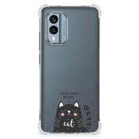 Nokia X30 Stevig | Bumper Hoesje | Cat Good Day - thumbnail