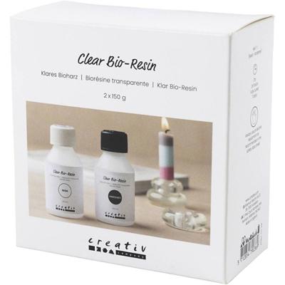 Creativ Company Transparant bio-hars, helder, 2x150 ml/ 1 doos