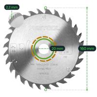 Festool cirkelzaagblad - 160x2,2x20 W28 - 496302 - thumbnail