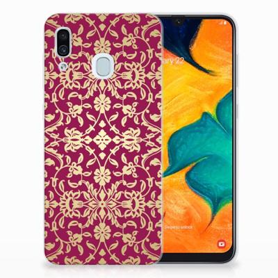 Siliconen Hoesje Samsung Galaxy A30 Barok Pink Siliconen Hoesje Samsung Galaxy A30 Barok Pink
