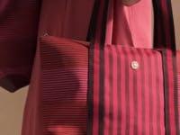 Pip Studio Tilda Tote Bag Medium Streep Roze - thumbnail