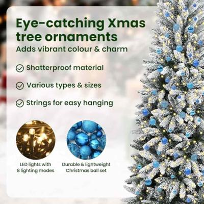 VidaXL Kunstkerstboom wit 240 cm pvc en plastic en staal en pe
