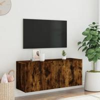 Tv-meubel wandgemonteerd 100x30x41 cm gerookt eikenkleurig - thumbnail