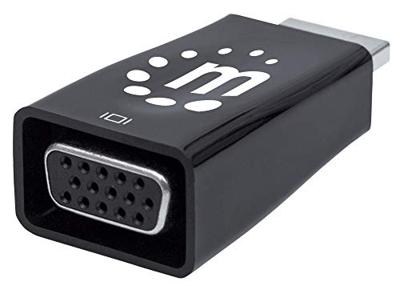 Manhattan 151542 HDMI Adapter [1x HDMI-stekker - 1x VGA-bus] Zwart 0 mm