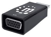 Manhattan 151542 HDMI Adapter [1x HDMI-stekker - 1x VGA-bus] Zwart 0 mm - thumbnail