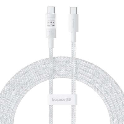 Baseus Gem USB C naar USB C snellaadkabel 2 m 100 W Wit