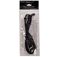 SilverStone SST-PP06B-3SATA80M - voedingskabel 80cm 3x SATA & Slimline SATA gesleevt, zwart - thumbnail