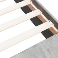 Bedframe bewerkt hout betongrijs 100x200 cm - thumbnail