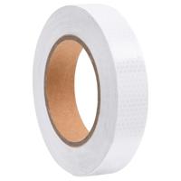 Reflecterende tape 2,5 cm x 20 m PVC wit - thumbnail