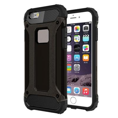 Voor iPhone 6 & 6s harde Armor TPU + PC combinatie Case(Black)