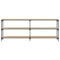 Wandtafel 200x29x75 cm bewerkt hout sonoma eikenkleurig - thumbnail