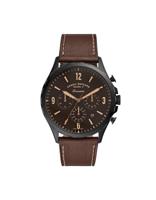 Fossil Heren Forrester chronograaf chronograaf zwartkleurig roestvrijstalen horloge FS5608 - thumbnail