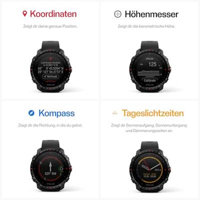 Smartwatch Polar Zwart - thumbnail