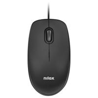 Muis Nilox MOUSB1003 Zwart 1600 dpi - thumbnail