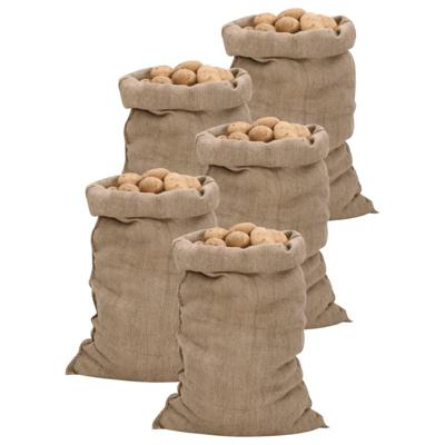 VidaXL Jutezakken 5 stuks 340 g/m² 60x105 cm 100% jute