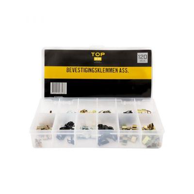 Topgear bevestigingsklemmen ass. 120-delig.