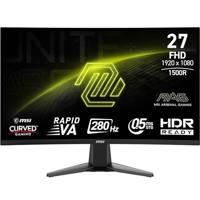 MSI MAG 276CXFDE, Gaming-Monitor - (68.6 cm (27 Zoll), schwarz, FullHD, Rapid VA, Curved, HDMI, DP, 280Hz Panel) [Energieklasse E] (9S6-3CE01M-015) - thumbnail