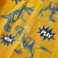 Kindershirt met lange mouwen 104 okerkleurig - thumbnail