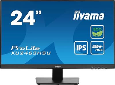 iiyama XU2463HSU-B1 Monitor 23,8 inch, IPS, 1920x1080/100Hz, 1H1DP
