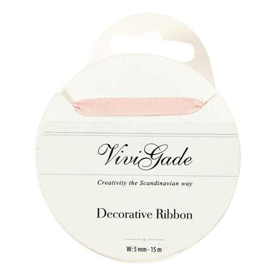 Vivi Gade decoratielint Grosgrain 5 mm / 15 meter roze