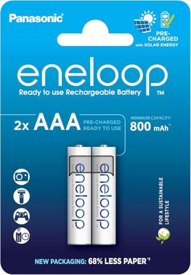 eneloop eneloop HR03 Oplaadbare AAA batterij (potlood) NiMH 800 mAh 1.2 V 2 stuk(s)