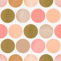 Dutch Wallcoverings Joy - Stippen - Wit/Roze/Bruin - thumbnail
