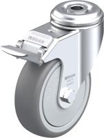Blickle LKRA-TPA 101KF-FI Zwenkwiel met rem Wieldiameter: 100 mm Draagvermogen (max.): 110 kg 1 stuk(s) - thumbnail
