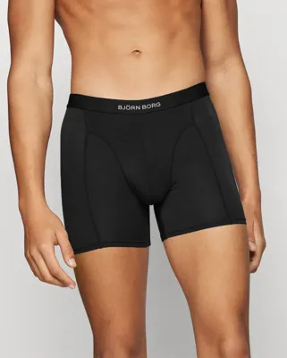 Björn Borg 2-pack heren boxers - Lyocell - Tencell heren onderbroeken - S - Zwart - S - S - S - S - S - S - S - S