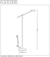 Lucide ANSELMO - Leeslamp - Ø 25 cm - LED Dimb. - 1x9W 3000K - Mat chroom - thumbnail