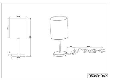Trio Strakke schemerlampJerry - R50491080