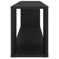 Tv-meubel 100x24x32 cm spaanplaat zwart - thumbnail