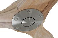 CasaFan ECO GENUINO 152 BN-NT Plafondventilator 16.6 W (Ø x h) 1520 mm x 285 mm Chroom Met afstandsbediening, Met wintermodus - thumbnail