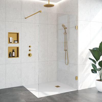 Inloopdouche Compleet Just Creating Profielloos 130 cm Goud Sanitop Inloopdouche Compleet Just Creating Profielloos 130 cm Goud Sanitop