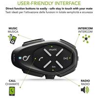 INTERPHONE helm communicatie systeem "link" helmet com.system interp. link single kit - thumbnail