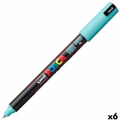 Acrylverfmarkeerder POSCA PC-1MR Turquoise (6 Stuks)