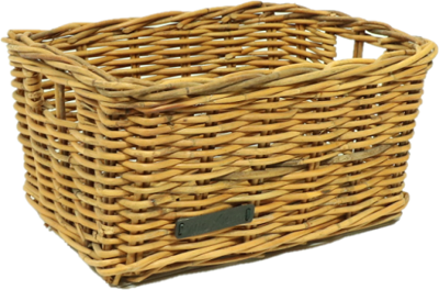 Rieten Fietsmand Naturel Maat Medium