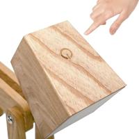 Houten tafellamp hond - thumbnail