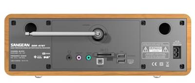 Sangean DDR-47 BT Radio DAB+, VHF (FM) AUX, CD, SD, USB Hout