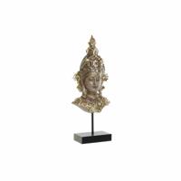 Decoratieve figuren DKD Home Decor Bruin Gouden Boeddha Orientaals 15 x 7 x 38 cm - thumbnail