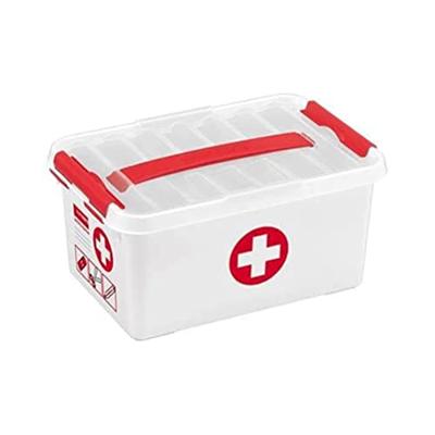 Sunware Q-line first aid box 6 liter met inzet wit/transp/rood - thumbnail
