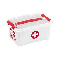 Sunware Q-line first aid box 6 liter met inzet wit/transp/rood - thumbnail
